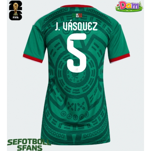 Mexiko Johan Vasquez #5 Hemmatröja Kvinnor VM 2026 Kortärmad